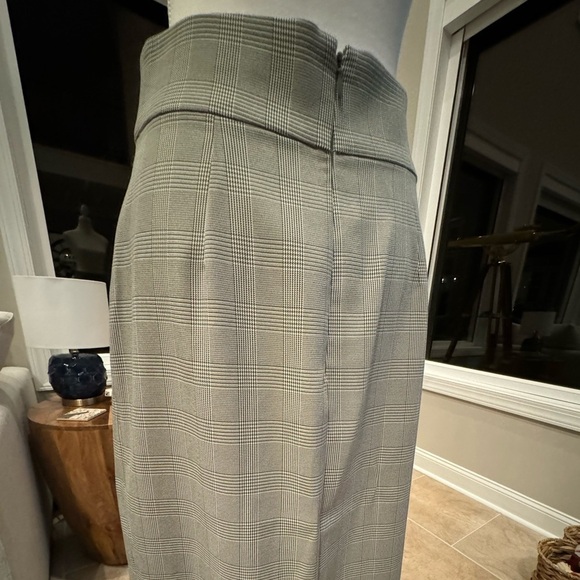 WAYF Gray Green Faux Wrap Pencil Skirt Size M - Picture 8 of 12